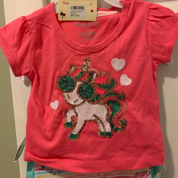 *2 for $20* 4 piece unicorn outfit set - Picture 2 of 5